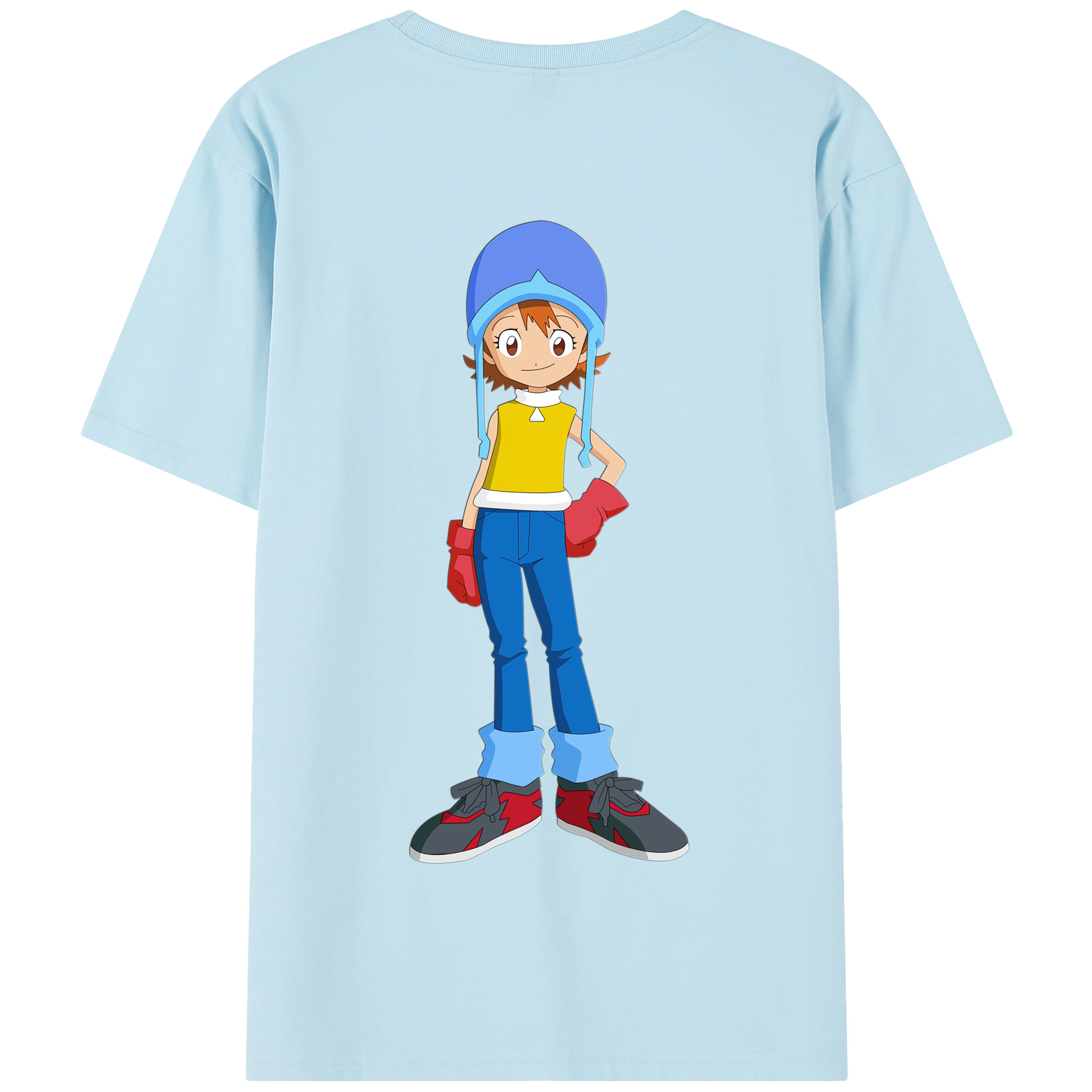 （画像用） Digimon デジタルモンスター/デジモン 綿100％半袖Tシャツ（背面プリント）